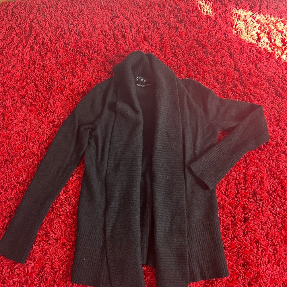 Chico's Black Open Front Cardigan